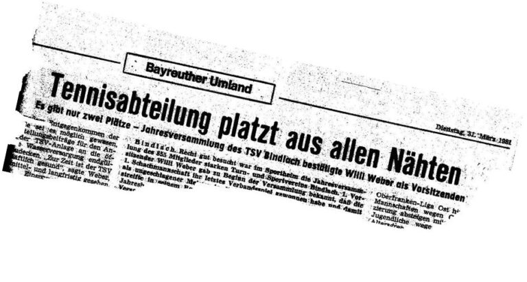 Blütezeit Tennissport